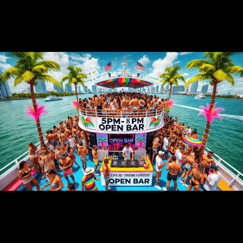 Miami Party Tickets Afternoon Boat Party Cruise