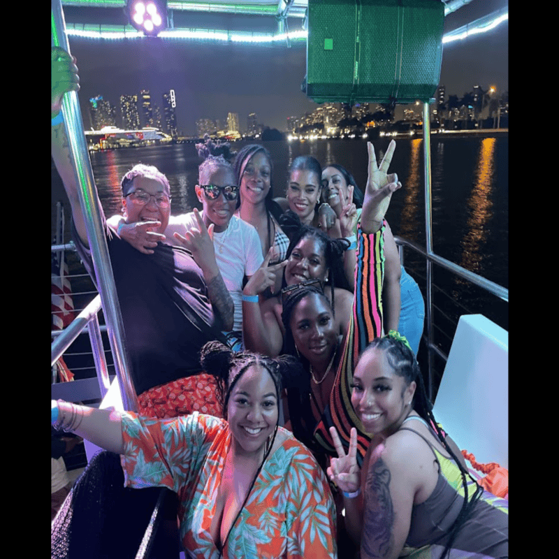 Miami Party Boat Cruise Night Time