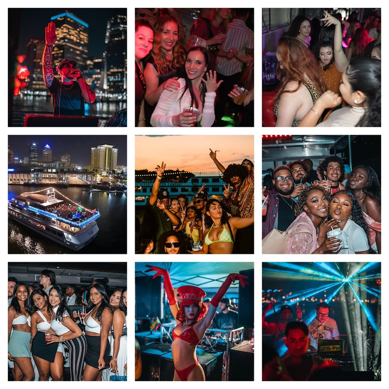 Miami Party Boat Cruise Night Time