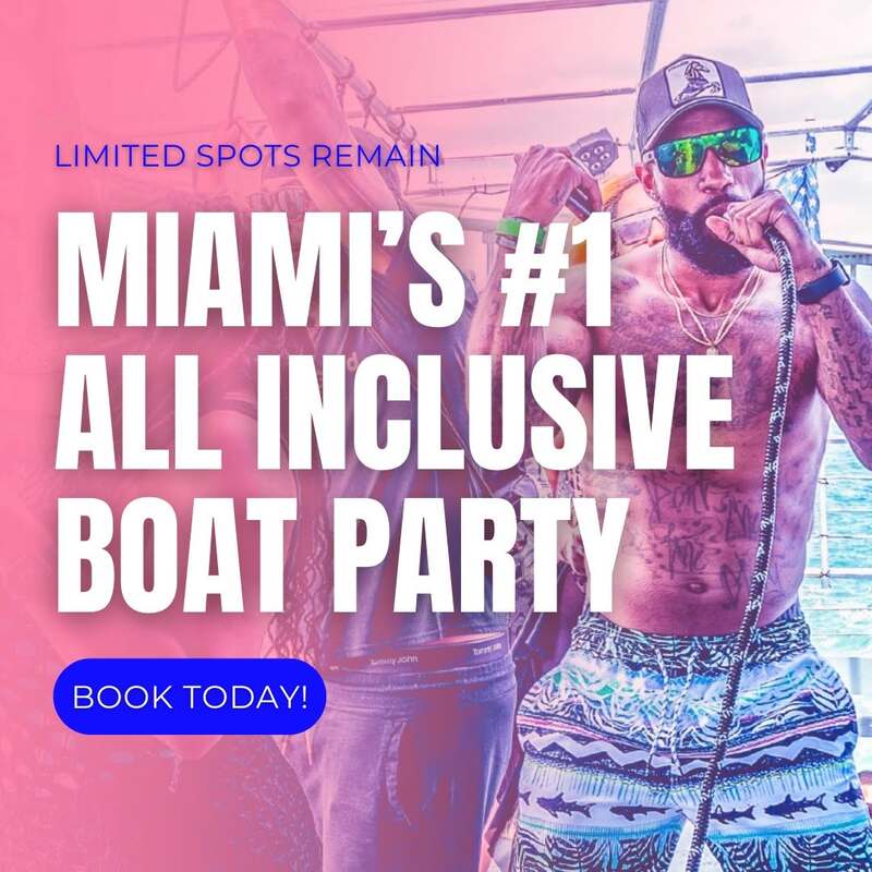 Miami Party Boat Cruise Night Time